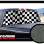 CHECKERED FLAG 22" x 65" Rear Window Graphic checker