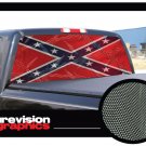 DIXIE FLAG 22"x 65" Rear Window Graphic  confederate