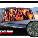 FLAMES 22"x 65" Rear Window Graphic  back suv truck suv