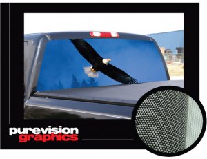 FLYING EAGLE 22"x 65" Rear Window Graphic suv truck