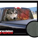 GRAY WOLF 22"x 65"- Rear Window Graphic truck wolves