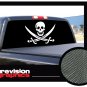 PIRATE 22"x 65"- Rear Window Graphic decal jolly roger