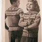 Raglan Sweaters to Knit Patons Beehive Vintage No. 104 Free Ship