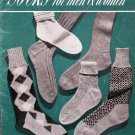 SOCKS for Men & Women Knit Pattern Book  1948  FREE SHIPPING