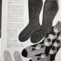 SOCKS for Men & Women Knit Pattern Book  1948  FREE SHIPPING