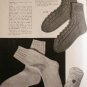 SOCKS for Men & Women Knit Pattern Book  1948  FREE SHIPPING