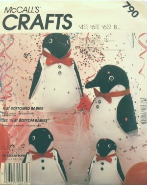 Penguins Flat Bottomed Babies - KC Creations - FREE SHIPPING