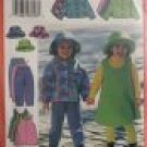 B5717 Girls FLEECE Ensemble pattern Easy  6,7,8 NEW FREE SHIPPING
