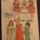 Easter Easy Girls Dress & Pinafore Toddler size 2  Vintage pattern FREE SHIPPING