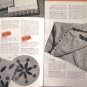 Vintage 1945 GIFTS crocheted & knitted pattern booklet - FREE SHIPPING