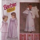 Barbie and You!  Girls & 11.5" doll matching night gowns and tiny bears patterns  FREE SHIPPING