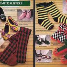 Simple Slippers by Elsie Caddey Annie's Attic - Free Shipping