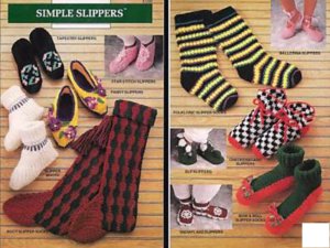 Simple Slippers by Elsie Caddey Annie's Attic - Free Shipping