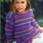 7 Kids Playful Sweaters to Crochet Pattern Book - FREE SHIPPING