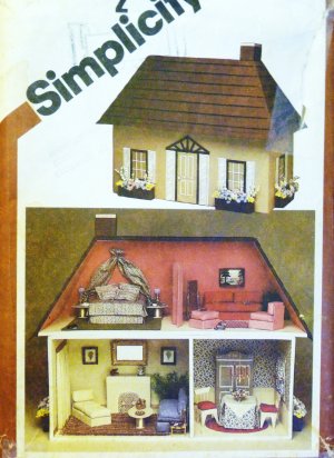 Dollhouse & Furnishing Pattern Vintage S 9821 - FREE SHIPPING
