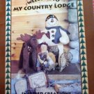 Country Lodge Moose Snowman Bear Dolls Pattern Book - FREE SHIPPING