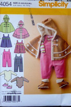 Babies Poncho, Booties, Jumper Pattern S 4054 - FREE SHIPPING