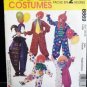 Clown Costume Pattern Adult Size 38-40  FREE SHIPPING