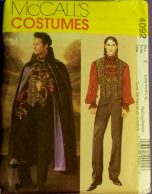 Men's Vampire Costumes  M 4092  FREE SHIPPING