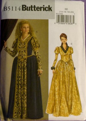 Misses' Princess Costume  Size 14-20  B 5114  FREE SHIPPING