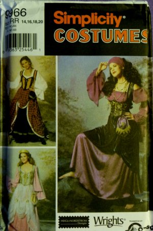 Misses Gypsy Costumes (3)  S 9966  FREE SHIPPING