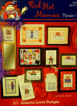 Red Hot Mamas Cross Stitch Book 1 #1281 Red Hat Society - Free Shipping