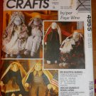 Big Bunny Dolls and Wardrobe with baby pattern M4955  FREE SHIPPING