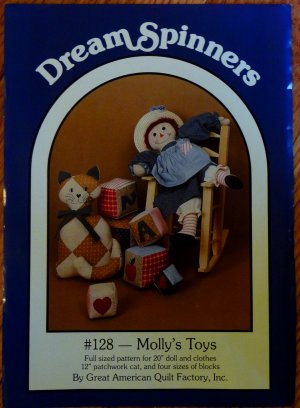 Dream Spinners Doll & Quilt pattern #128 Molly's Toys FREE SHIPPING
