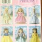 Disney Princess Costumes S 5705 pattern for 18-inch Doll FREE SHIPPING