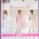 Girls Easter Dresses 9 Variation Pattern Size 7, 8, 10 S7487 FREE SHIPPING