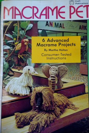 Animal Macrame Art Booklets (2) Perfect Gifts, Bazaar - FREE SHIPPING