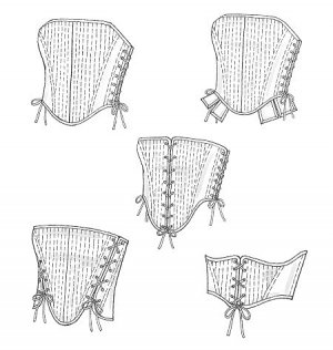 Misses Corsets Pattern 5 Styles M4861 Size 14, 16, 18, 20 - FREE SHIPPING
