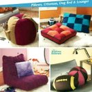 Lounger, Ottoman, Dog Bed & Sport Pillows Pattern S 4524 - FREE SHIPPING