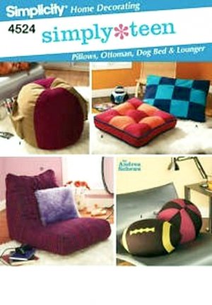 Lounger, Ottoman, Dog Bed & Sport Pillows Pattern S 4524 - FREE SHIPPING
