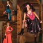 Misses Western Dress and Saloon Girl Dresses Pattern S 2851