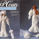 J & P Coats Crochet Collector Doll No. 2 Victorian Bride - Book 2411