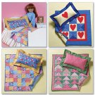 18 inch Doll Bed & Quilts Pattern B 4538 - FREE SHIPPING