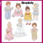 Baby Doll Clothes Pattern S 5419 - FREE SHIPPING