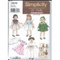 18 Inch Doll Clothes Pattern Vintage Reprint S 3929- FREE SHIPPING