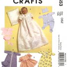 Baby Doll Christening Ensemble & Wardrobe in 2 Sizes M 5553 - FREE SHIPPING