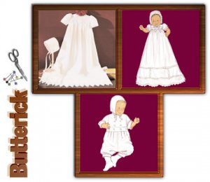 Infants Christening Ensemble Pattern B 4052 - FREE SHIPPING