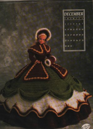 Annie's Calendar Bed Doll Society 1991 Collectors Series, Miss December Barbie - FREE SHIPPING