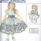 Daisy Kingdom Dress With BABY Doll Clothes Pattern S 9096 - FREE SHIPPING