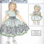 Daisy Kingdom Dress With BABY Doll Clothes Pattern S 9096 - FREE SHIPPING