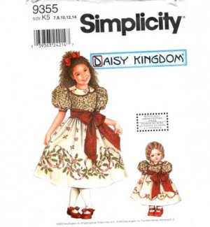 Daisy Kingdom Dress With Doll Dress Pattern S 9355 - FREE SHIPPING