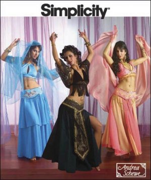 Misses Belly Dance Costumes (3) Pattern - FREE SHIPPING