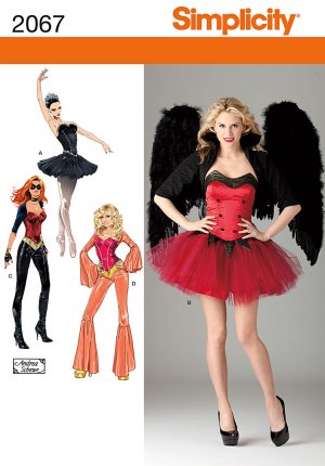 Corset, Tutu, Andrea Schewe Costume Misses Pattern S 2067 - FREE SHIPPING