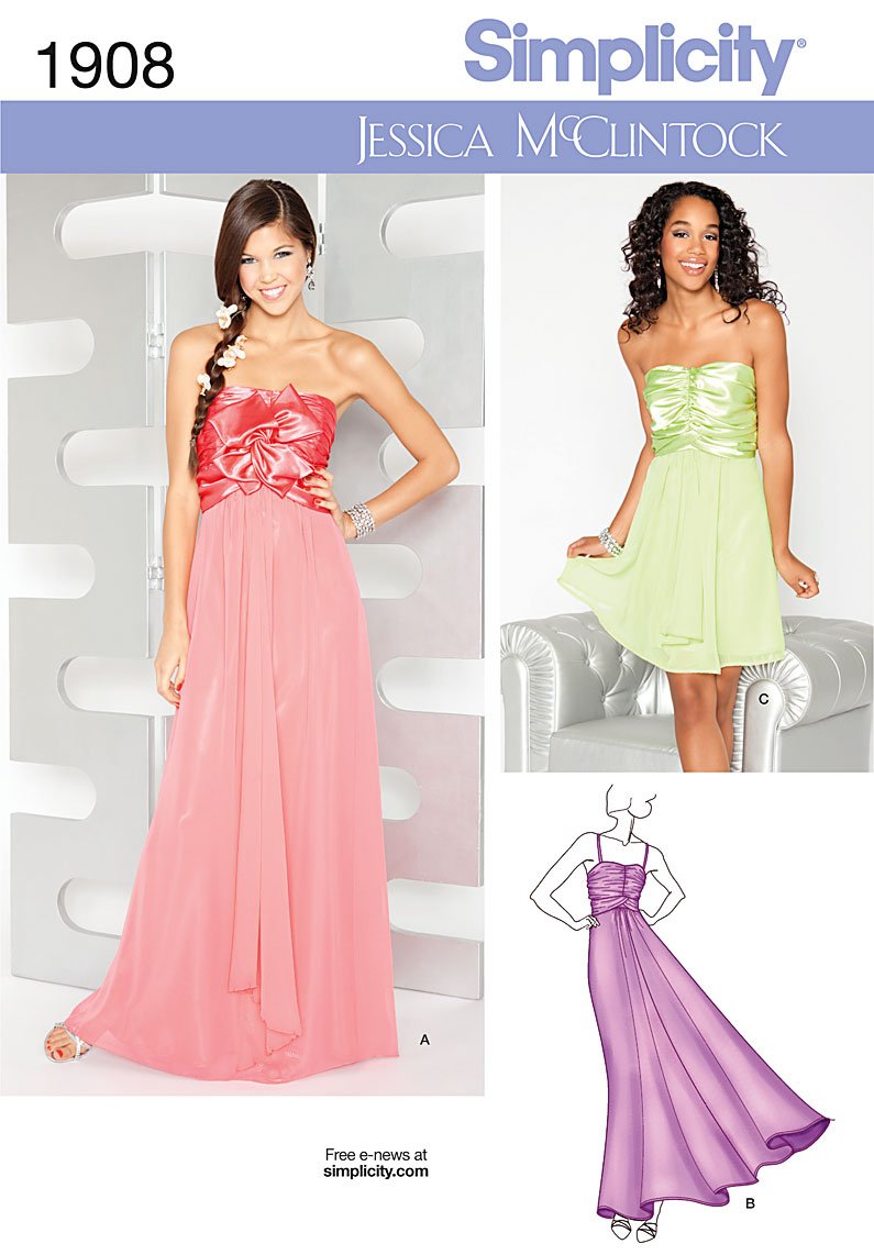 🌸 SIMPLICITY #2549 - LADIES DESIGNER DAY DRESS & EVENING GOWN PATTERN 6-22  FF | eBay