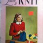 Vintage 1948 Clark's ONT  Learn To Knit Book No. 234 - FREE SHIPPING