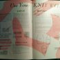 Vintage 1948 Clark's ONT  Learn To Knit Book No. 234 - FREE SHIPPING